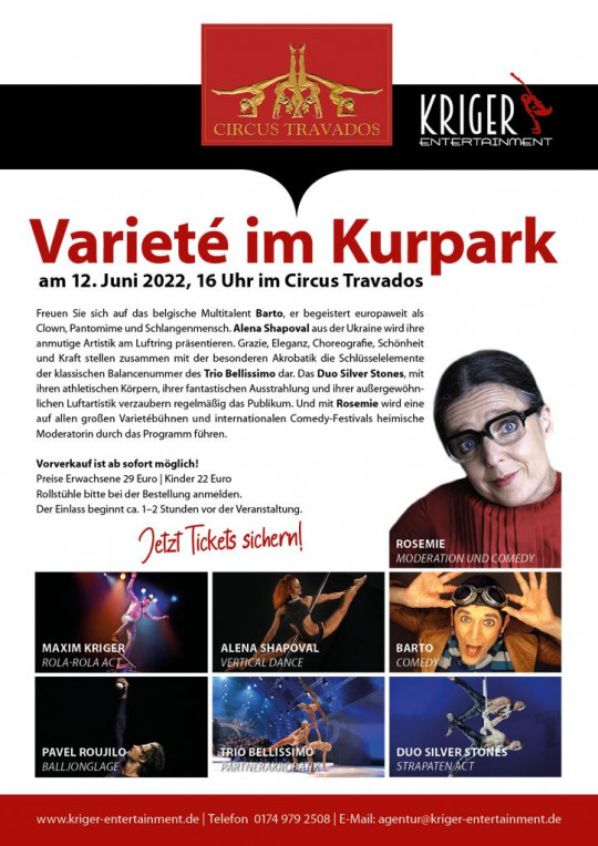 Varieté im Kurpark 12. Juni 2022